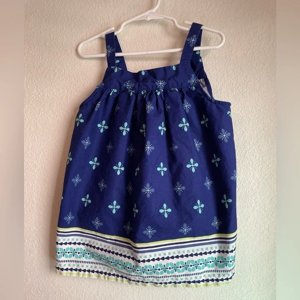 Gymbore Girls Blue Floral Tank Top size 10